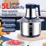 Hachoir lectrique broyeur de nourriture 5l appareils de cuisine multifonctionnels en acier inoxydable ...