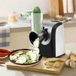 Hachoir électrique decoupe légumes électrique râpe électrique 150w avec 4 cônes en acier inoxydable moulin ... Hachoir électrique decoupe légumes électrique râpe électrique 150w avec 4 cônes en acier inoxydable moulin ...