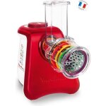 Hachoir multifonction fresh express max 5en1 - moulinex - rouge et blanc - 260w - 2 vitesses - 4 cnes ...
