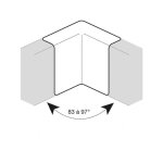 Hager - lot de 5x angle int�rieur queraz enclipsage direct pour gbd50100 ral 9010 blanc paloma