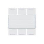 Hager - enjoliveur 6 boutons poussoirs knx gallery led pure (wxe316b)