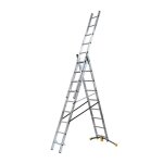 Echelle transformable 3 plans 3x9 �chelons 55m / 63m en aluminium hailo hobbylot
