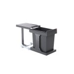 Poubelle de cuisine coulissante encastrable sous �vier 20l hailo solo manuelle