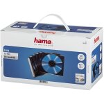 Hama 51269 bo�tier cd slim - bo�te de 50 - transparent et noir