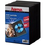 Bo�tiers vides noirs pour dvd - hama - lot de 10 - capacit� 1 dvd
