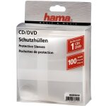 Bo�tiers de protection pour cd / dvd hama - 100 pi�ces - transparent