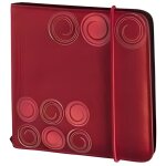 Etui cd / dvd - hama - up to fashion - rouge - nylon - 24 cd / dvd