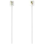 Hama t�l�phone (analogique) c�ble de raccordement [1x rj11 m�le 6p4c - 1x rj11 m�le 6p4c] 6 m blanc