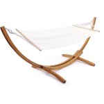 Hamac bois avec toile en coton dallas - 3 m - ecru