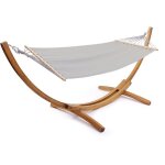 Hamac bois avec toile en coton dallas - 3 m - gris