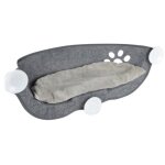Hamac de fentre pour chat feutrine 67cm gris