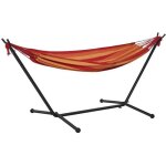 Outsunny - hamac ext�rieur - m�tal - 298x117x105cm - rouge