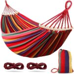 Hamac suspendu - folaya - 260 x 150 cm - 250 kg capacit� - tissu de haute qualit� - id�al pour jardin ...
