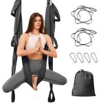 Hamac de yoga aérien - leogreen - nylon taffetas - capacité 300 kg Hamac de yoga aérien - leogreen - nylon taffetas - capacité 300 kg