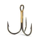 Hameçon triple carnassier vmc rond 9649 - bronze Hameçon triple carnassier vmc rond 9649 - bronze