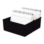Fichier carte a6 - han - noir - rangement 300 cartes - mixte - 1 fichier