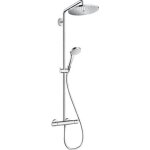 Colonne de douche - hansgrohe - croma select s - 280 mm - 1 jet - mitigeur thermostatique chrom�