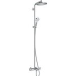 Hansgrohe colonne de douche avec robinet mitigeur thermostatique showerpipe crometta s 240