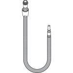 Flexible pour mitigeur d�vier - hansgrohe - 95507000 - gris - chrom� - m�tal