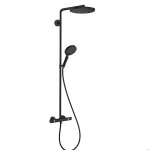 Hansgrohe - raindance select s colonne de douche 240 1jet powderrain avec mitigeur thermostatique noir ...