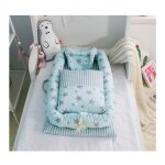 Haopyou - rducteur de lit pour bb - portable avec couverture - etoile vert