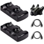 Hargeur de manette ps3 usb dual chargeur dock pour sony ps3 manette sans fil et ps3 move avec usb cable ...