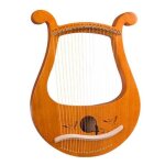 Harpe lyre violon grec 19 cordes motifs uniques lyre 19 cordes symboles phontiques sculpts pour les ...