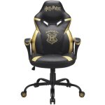Chaise de bureau - harry potter - sige gamer junior - ergonomique - similicuir - noir et or