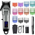 Hatteker tondeuse cheveux professionnelle pour hommes avec peignes sabots color� tondeuse barbe haute ...