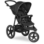 Hauck - poussette tout terrain - runner 2 - 3 roues - pliage � 1 main - noir