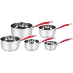 Haussmann heritage - s�rie de 5 pi�ces casserole professionnel acier inoxydable - tous feux dont induction ...