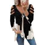 Blouse femme - confortable - rtro - col en v - sans bretelles - imprim fleurs