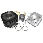 Haut moteur scoot top perf fonte pour mbk 50 booster stunt - yamama 50 bws slider (black trophy)