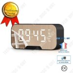 Radio r�veil - lunavo - haut - parleur bluetooth - miroir horloge - batterie 1400 mah - portable ext�rieur ...