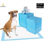 Hautstore lot de 100 tapis �ducateurs pour chiots tapis absorant couche inf�rieure imperm�able 33 x 45 ...