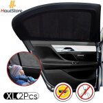 Pare soleil voiture b�b� - hautstore - 2 pcs - bloque rayons uv - installation facile - compatible auto ...