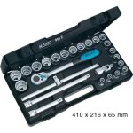 Jeu de cl�s � douilles - hazet - 900z - 25 pi�ces - fabriqu� en allemagne - coffret plastique