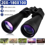 Hd zoom 20 - 180x100 tlescopes jumelles binoculaire optique pour escalade camping chasse