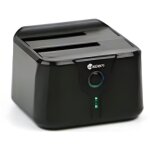 Station daccueil - heden - dock e - sata - usb 3. 0 - pour disques durs 2. 5 et 3. 5 - noir