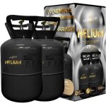 Hlium 2 grandes bouteilles gaz dhlium pour 40 ballons - bonbonne jetable 034m3 idale pour des festivits40 ...