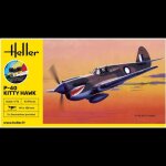 Maquette avion starter kit - heller - p - 40 kitty hawk - �chelle 1:72 - � partir de 15 ans - mixte