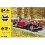 Maquette voiture - heller - mercedes 500 k special roadster - 1 / 24�me - starter kit - multicolore