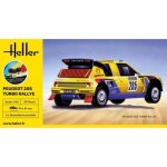 Maquette voiture - heller - peugeot 205 turbo rallye - starter kit - 1:43 - rouge