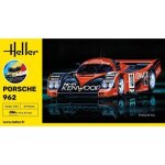 Maquette voiture - heller - porsche 962 - starter kit - 1:43 - pour adulte
