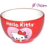 Bol en relief - sanrio - hello kitty - rouge - enfant - diam�tre 13 cm