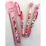 Hello kitty set scolaire stylo plume stylo bille crayon r�gle 15 cm id�e cadeau
