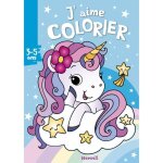 Livre de coloriage - hemma - jaime colorier - licorne - bleu - d�s 3 ans
