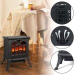 Hengmei chemin�e �lectrique effet flamme 1500 w chauffage avec fonction de chauffage commutable 405 x ...