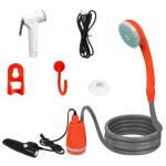Douche de camping - hengmei - portable - batterie rechargeable - 3 l / min - c�ble 2 m�tres