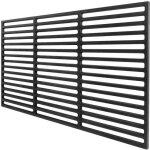 Hengmei grille de cuisson en fonte �maill�e pour barbecue au charbon de bois barbecue � gaz 42 x 28 cm ...